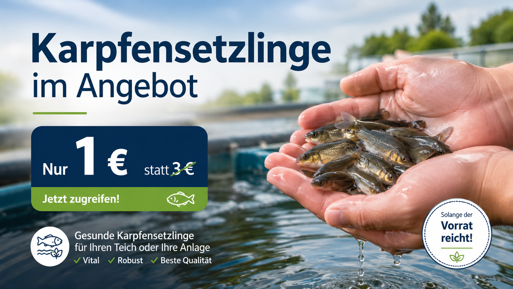Karpfensetzlinge im Angebot