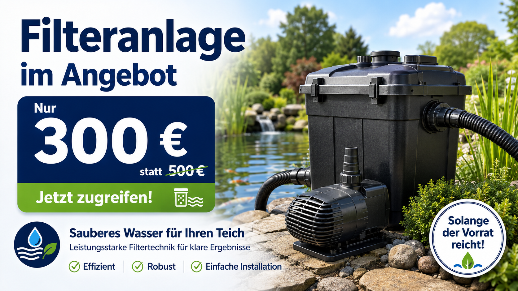 Filteranlage im Angebot